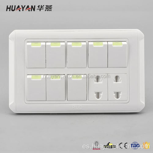 Zócalo de interruptor de pared eléctrico individual zise personalizado